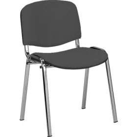   . Tárgyalószék, szövetborítás, krómozott fémváz, "Taurus", fekete-szürke