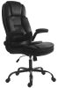 . Főnöki szék, textil bőrborítás, felhajtható karfa, "Continental", fekete