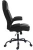. Főnöki szék, textil bőrborítás, felhajtható karfa, "Continental", fekete