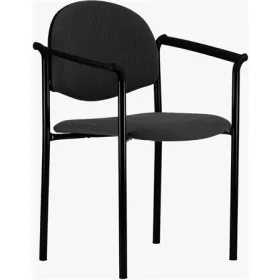   . Tárgyalószék, szövetborítás, fekete acélváz, műanyag karfa, "Laguna", fekete