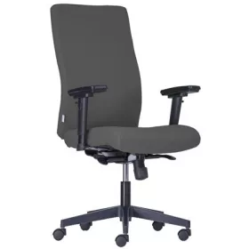   . Irodai forgószék, szövetborítás, karfás, fekete lábkereszt, "Boston Standard", fekete