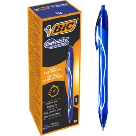   BIC Zseléstoll, 0,3 mm, nyomógombos, BIC "Gel-ocity Quick Dry", kék