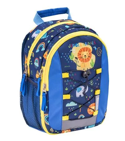 BELMIL Hátizsák, cipzáras, BELMIL "Mini Kiddy Little Jungle", dzsungel