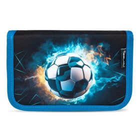   BELMIL Tolltartó, klapnis, cipzáras, BELMIL "Fire Footbal", fekete-kék, foci