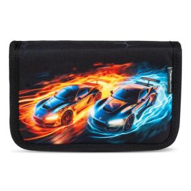   BELMIL Tolltartó, klapnis, cipzáras, BELMIL "Race it", fekete, versenyautó