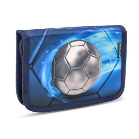   BELMIL Tolltartó, klapnis, cipzáras, BELMIL "Football 4", kék, foci