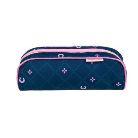   BELMIL Tolltartó, henger alakú, cipzáras, BELMIL "Meet your Horses", kék, lovak