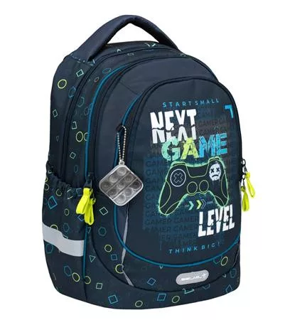 BELMIL Iskolatáska, cipzáras, BELMIL "Leisure Plus Play Master", kontroller