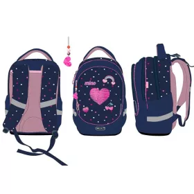   BELMIL Iskolatáska, cipzáras, BELMIL "Leisure Special T-Simple Heart", szivecske