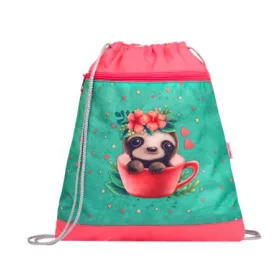   BELMIL Tornazsák, BELMIL "Cute sloth", zöld-rózsaszín, lajhár