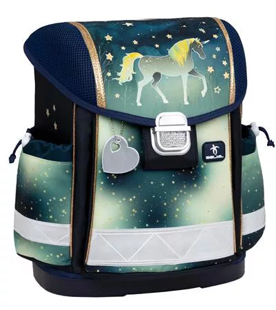 BELMIL Iskolatáska, fémcsat, BELMIL "Classy Sparkling Unicorn", unikornis