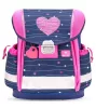 BELMIL Iskolatáska, fémcsat, BELMIL "Classy Simple Hearts", rózsaszín szív