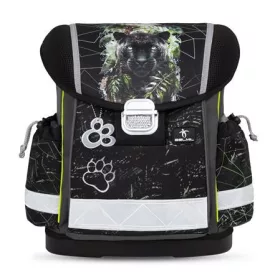   BELMIL Iskolatáska, fémcsat, BELMIL "Classy Black Panther", fekete párduc