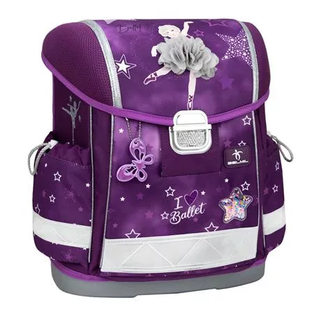 BELMIL Iskolatáska, fémcsat, BELMIL "Classy Prima Star", balerina