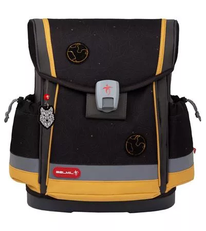 BELMIL Iskolatáska, mágneszárral, BELMIL "Classy Plus Wolves Sand", farkas