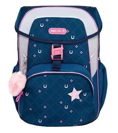 BELMIL Iskolatáska, csatos, BELMIL "Maxi Meet your Horses", lópatkó