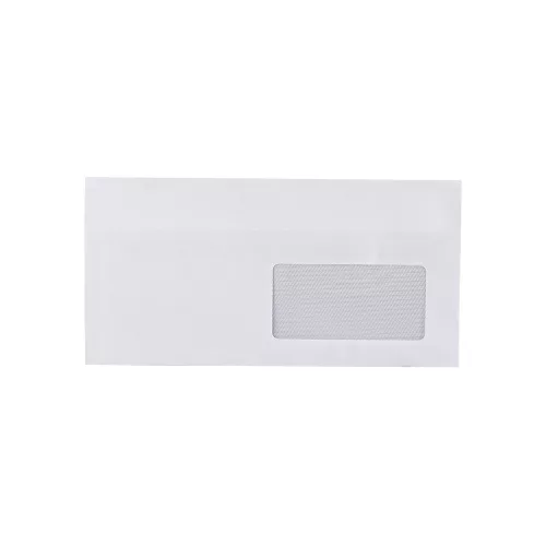 Boríték LA4 öntapadó bélésnyomott jobb ablakos 45x90mm 110x220mm J20A15 Bluering® fehér