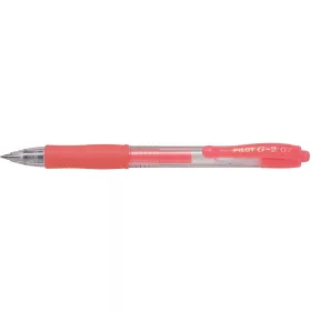   Zseléstoll 0,7mm, nyomógombos Pilot G-2, írásszín neon piros