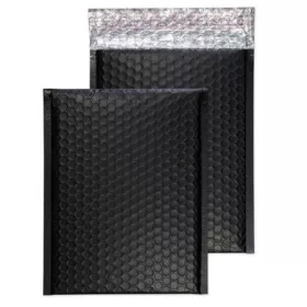   BLAKE Légpárnás tasak, C5+, 250x180 mm, BLAKE, szénfekete