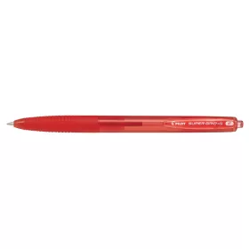   Golyóstoll 0,7 nyomógombos F Super Grip G Pilot, írásszín piros