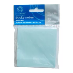   Jegyzettömb öntapadó, 75x75mm, 80lap, Bluering® , pasztellkék