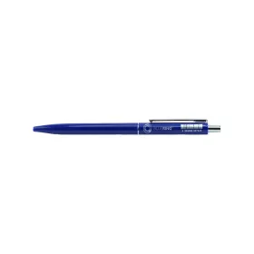   Golyóstoll 0,8mm, nyomógombos műanyag kék test, Bluering® Z3, írásszín kék