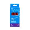 Golyóstoll 0,8 mm, nyomógombos műanyag piros test, Bluering® Z3, írásszín piros