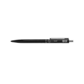   Golyóstoll 0,8mm, nyomógombos műanyag fekete test, Bluering® Z3, írásszín fekete