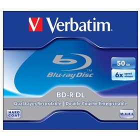   VERBATIM BD-R BluRay lemez, kétrétegű, 50GB, 6x, 1 db, normál tok, VERBATIM