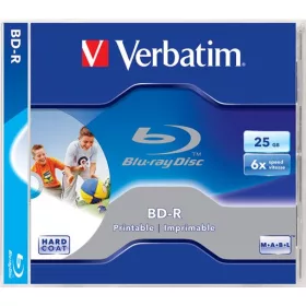  VERBATIM BD-R BluRay lemez, nyomtatható, 25GB, 6x, 1 db, normál tok, VERBATIM