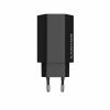 CANYON Hálózati töltő, 1xUSB-A, 2xUSB-C, 65W, CANYON "Hexagon 65", fekete