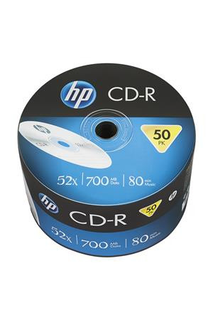 HP CD-R lemez, 700MB, 52x, 50 db, zsugor csomagolás, HP