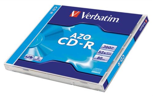 VERBATIM CD-R lemez, Crystal bevonat, AZO, 700MB, 52x, 1 db, normál tok, VERBATIM "DataLife Plus"