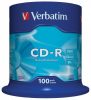 VERBATIM CD-R lemez, 700MB, 52x, 100 db, hengeren, VERBATIM "DataLife"