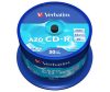 VERBATIM CD-R lemez, Crystal bevonat, AZO, 700MB, 52x, 50 db, hengeren VERBATIM "DataLife Plus"