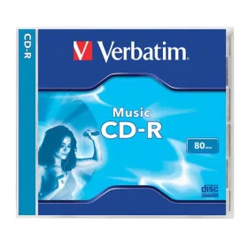   VERBATIM CD-R lemez, 700MB, 80min, 16x, 1 db, normál tok, VERBATIM "Live it!"