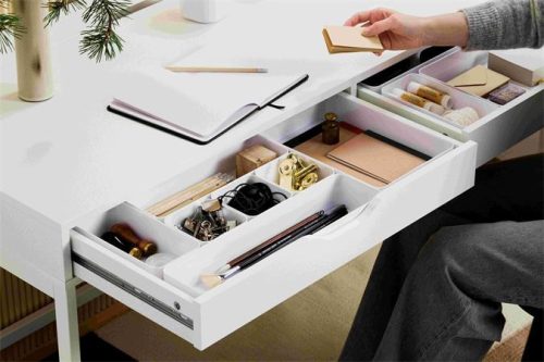 SMARTSTORE Fiókrendező, 10x6x10 cm, SMARTSTORE "Compact", fehér