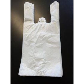 . Ingvállas tasak, fehér, 19x8x39 cm