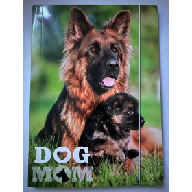   Gumis mappa T-Creatív, A/4, "Dog Mom" UTOLSÓ DARAB