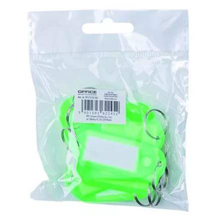 OFFICE PRODUCTS Kulcscímke, 50x20 cm, 10 db, OFFICE PRODUCTS, zöld