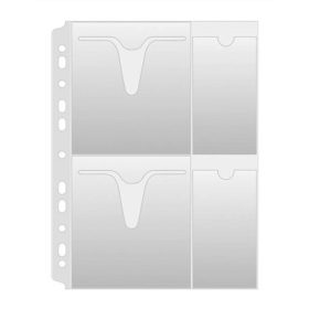   DONAU CD/DVD genotherm, lefűzhető, A4, 160 mikron, víztiszta, DONAU