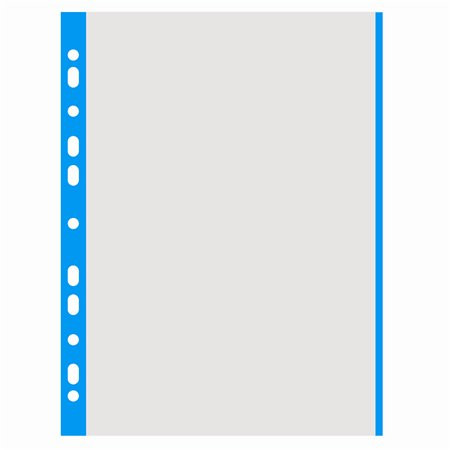 DONAU Genotherm, lefűzhető, színes szélű, A4, 40 mikron, narancsos felület, DONAU, kék