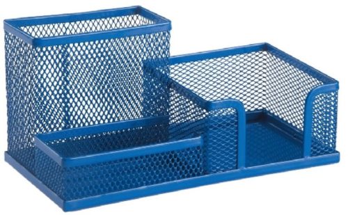 Asztali rendező 205x103x98 mm fémhálós d.rect sötétkék UTOLSÓ DARABOK