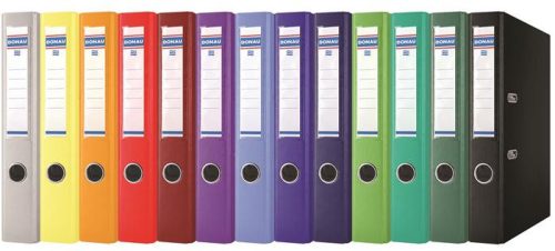 DONAU Iratrendező, 50 mm, A4, PP, élvédő sínnel, DONAU "Premium", türkiz