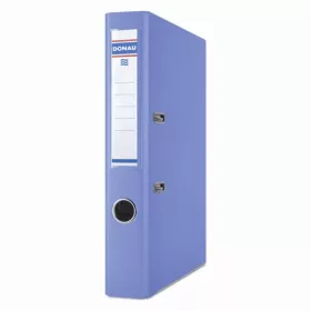   DONAU Iratrendező, 50 mm, A4, PP, élvédő sínnel, DONAU "Premium", világoskék