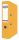DONAU Iratrendező, 75 mm, A4, PP/karton, élvédő sínnel,  DONAU "Life", neon sárga