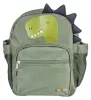 . Hátizsák, ovis, 3 rekeszes, "Gimboo", dinoszaurusz, zöld