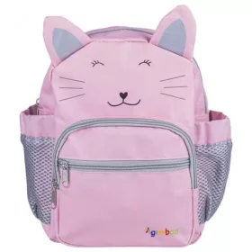   . Hátizsák, ovis, 3 rekeszes, "Gimboo", cica, rózsaszín