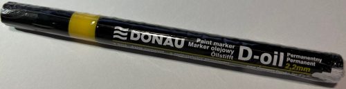 DONAU Lakkmarker, 2,2 mm, S, DONAU "D-oil", sárga UTOLSÓ DARABOK