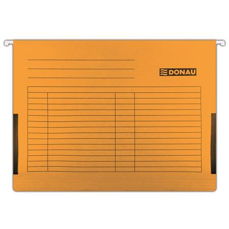 DONAU Függőmappa, oldalvédelemmel, karton, A4, DONAU, narancs